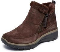 Skechers Damen Easy Going Cool Zip! Winter Boots,boots, Chocolate Suede, 39 EU