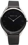 BERING Damen und Herren Uhr Quarz Movement - Ultra Slim Collection mit Edelstahl und