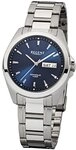 REGENT Herren-Armbanduhr Silber Analog F-526 Edelstahl-Armband URF526 Analoguhr