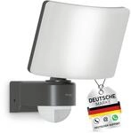 Oktaplex Cali LED Strahler mit Bewegungsmelder Au&szlig;en warmwei&szlig; 30W 2200lm IP65