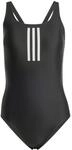 Adidas Damen 3 Stripes Rubber Graphic Swimsuit, Black, 36
