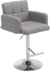 CLP Barhocker Los Angeles Stoff | H&ouml;henverstellbarer Barstuhl Mit Drehbarem Sitz 