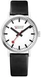 Mondaine Classic Damen Uhr analog Quarzwerk mit Leder Armband A660.30314.11SBB