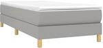 vidaXL Boxspringbettgestell Hellgrau 80x200 cm Stoff