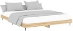vidaXL Bettgestell ohne Matratze Sonoma-Eiche 120x200 cm Holzwerkstoff