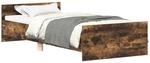 vidaXL Bettgestell, Bettrahmen mit Lattenrost, Bett G&auml;stebett mit Kopfteil Fu&szlig;teil,