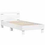 vidaXL Bettgestell, Bett mit Kopfteil, Bettrahmen mit Lattenrost f&uuml;r...