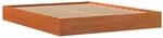 vidaXL Massivholzbett, Holzbett mit Kopfteil Lattenrost, Doppelbett f&uuml;r