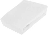 Primera Flausch-Spannbettlaken, Biber, wei&szlig;, 80 x 200 cm