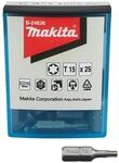 Makita B-24636 Standard Bit T15, 25 mm, 25 St&uuml;ck, in Bit-Spender Box, f&uuml;r