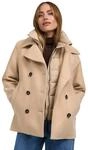 MARIKOO Damen Winterjacke (S-3XL) - Kabanjacke mit 4 Taschen, hochstehender und