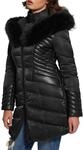 Guess Damen Daunenjacke lang Polyurethan W4BL61WGLZ0