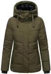 Navahoo Damen Winterjacke warme Steppjacke mit Kapuze und abnehmbaren
