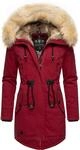 Navahoo Damen Warmer Winterparka mit Kapuze Bombii Blood Red Gr. XS