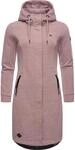 Ragwear Damen Leichter Sweat &Uuml;bergangsmantel lang windabweisend mit Kapuze Letti