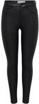 JDY Damen JDYnewthunder Coated High Skn PNT Noos Hose, Schwarz (Black), XL/L30
