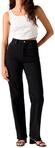 Levi's Ribcage Full Length Black Sprout