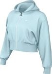 Nike Damen W NSW Nk Chll Ft Fz HDY Hooded Full Zip Ls Top, Glacier Blue/Sail,...