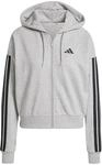 adidas Damen Essentials 3-Stripes French Terry Full Zip Hoodie Sweatshirt, Medium