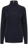 OXMO OXNancy - 21800126ME Damen Strickpullover Troyer Grobstrick Pullover, Gr&ouml;&szlig;e:S,