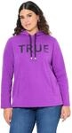 Ulla Popken Damen Sweatshirt lila 46+