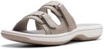 Clarks Damen Breeze Piper Schiebe-Sandalen, Light Taupe, 39 EU