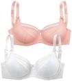 PETITE FLEUR by Lascana Damen B&uuml;gel-BH aus Baumwolle im 2er-Pack | aus...