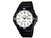 Casio Collection Herren-Armbanduhr MRW 200H 7EVEF, schwarz/Weiß/Grün