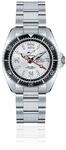 CHRIS BENZ ONE Medium 200M Taucheruhr mit Metallband, Haifischsilber, schwarze
