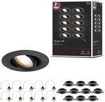 Paulmann 92117 Einbauleuchte 10er-Set schwenkbar rund 90mm 30&deg; GU10 max....