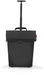 reisenthel Trolley M Glossy dots Black &ndash; Tragbarer Einkaufstrolley mit stabilem