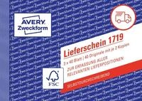 AVERY Zweckform 1719 Lieferschein speziell f&uuml;r &Ouml;sterreich (A6 quer, 3x40 Blatt,