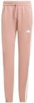 Adidas Damen Essentials 3-Stripes French Terry Cuffed Pants, Warm Clay/White, XL