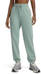 Under Armour Damen Ua Rival Terry Joggers Trainingshose, Silica Green/White, L EU