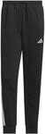 adidas Herren Essential Three Stripes Fleece Pants, Black/White, XL