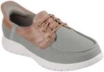 Skechers Damen On-The-Go Flex PalmillaSneaker, Olivfarbenes Textil, 39.5 EU