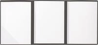 Brunnen Bewerbungsmappe, Strukturkarton mit feinen Linien, A4, 10 Blatt, schwarz