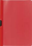 Brunnen 102014020 Klemmmappe/Cliphefter (A4, glasklares Deckblatt, aus PP-Folie, rot