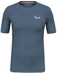 Salewa Herren Cristallo Warm Amr M T-SRT. Shortsleeve Tee, Dark Denim, S EU