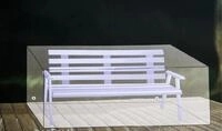 BURI Abdeckhaube f&uuml;r Gartenb&auml;nke anthrazit f&uuml;r 2-Sitzer Bank 130x60x80cm