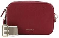 Coccinelle Leder Umh&auml;ngetasche Tebe Crossover Bag Sangria beere