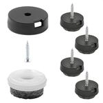 Wagner QuickClick&reg; Filzgleiter M&ouml;belgleiter Stuhlgleiter 4er-Set zum Anschrauben -