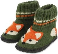 Beck Jungen Hausschuh Fuchs, Gr&uuml;n, 30 EU