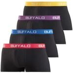 Buffalo Herren Hipster (4 St&uuml;ck) Schriftzug rundum, Unifarben, H&uuml;fttiefer...