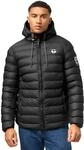 STONE HARBOUR Herren warme Winter Steppjacke Zaharoo Black Gr. 3XL