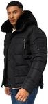 STONE HARBOUR Winterjacke warme Steppjacke mit abnehmbarer Kapuze Witaas Black Gr.