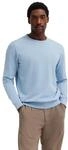 bugatti Herren Pullover Regular Fit O-Neck Premium Cotton Basic Baumwolle Rundhals