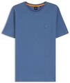 BOSS Herren Tales T-Shirt aus Baumwoll-Jersey mit Logo-Patch Blau M