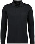 Ragman Herren Softknit-Polo Langarm 6XL Schwarz