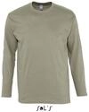 Sols Langarm T-Shirt Monarch, Khaki, XXL